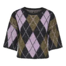 ONLNOEME SS PATTERN O-NECK KNT 204983