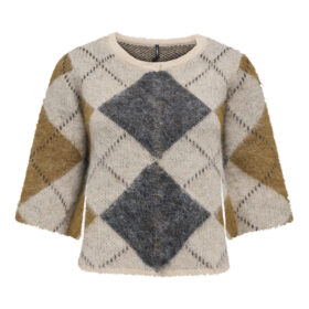 ONLNOEME SS PATTERN O-NECK KNT 204985