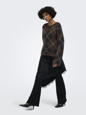 ONLNOEME LS PATTERN O-NECK NCA KNT - Billede 8