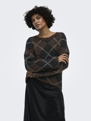 ONLNOEME LS PATTERN O-NECK NCA KNT - Billede 10