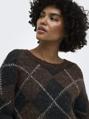 ONLNOEME LS PATTERN O-NECK NCA KNT - Billede 9