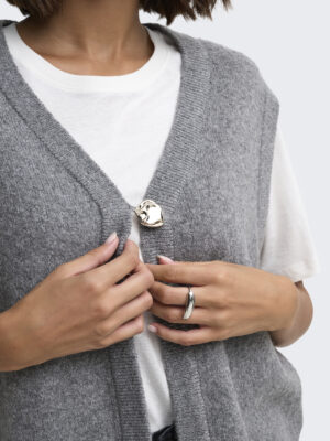 JDYBRILLIANT LIFE S/L ONEBUTTON VEST KNT - Billede 4