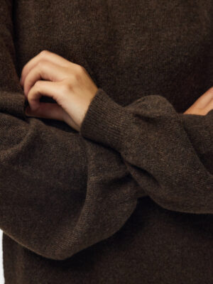 PCSALLY LS O-NECK KNIT DRESS NOOS BC - Billede 4