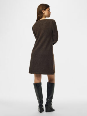 PCSALLY LS O-NECK KNIT DRESS NOOS BC - Billede 2