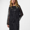 Asphalt Dark grey sequins