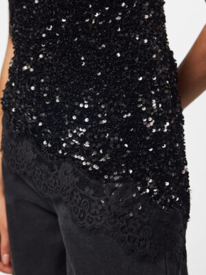 PCKAMMY STRAP LACE TOP JRS BC - Billede 4