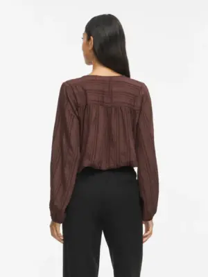 VIVERA V-NECK L/S SHIRT/TES - Billede 3