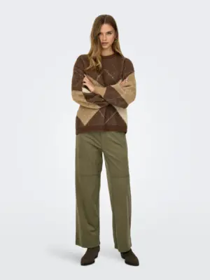 ONLNOEME LIFE LS JQ O-NECK NOOS KNT - Billede 4