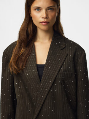 PCFALKA PINSTRIPED BLAZER W. RHINESTONES - Billede 6