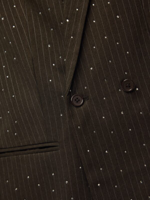 PCFALKA PINSTRIPED BLAZER W. RHINESTONES - Billede 3