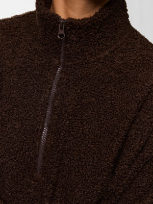 PCKATTY TEDDY HIGH NECK HALF ZIP JACKET - Billede 5