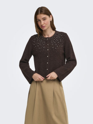ONLMIGGIE LS O-NECK PEARL CARDI KNT NOOS. - Billede 2