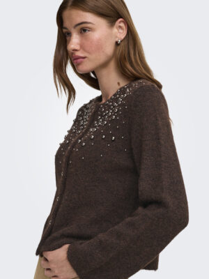 ONLMIGGIE LS O-NECK PEARL CARDI KNT NOOS. - Billede 4