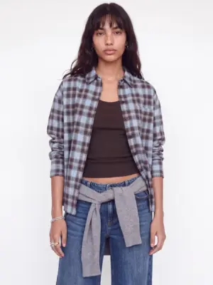 JXJAMIE CHECK FLANNEL LS SHIRT WVN SN - Billede 5