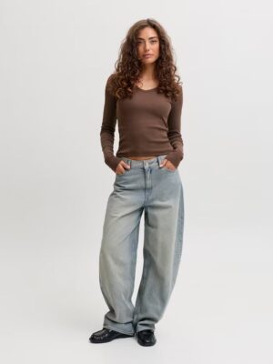 JXFREYA STR LS V-NECK TOP JRS NOOS. - Billede 5