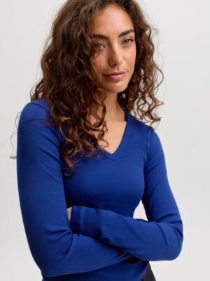 JXFREYA STR LS V-NECK TOP JRS NOOS. - Billede 9