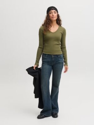 JXFREYA STR LS V-NECK TOP JRS NOOS. - Billede 17